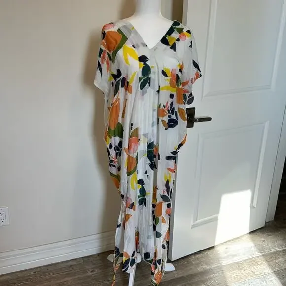 Roller Rabbit Women’s Multi Fruit Tamou Midi Dress - NWT - Picture 1 of 7